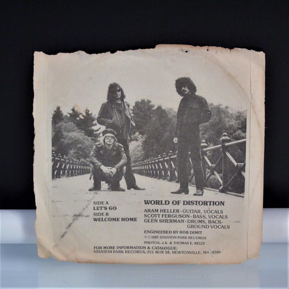 World Of Distortion Let's Go 7" Vinyl 1987 - Picture 3 of 6